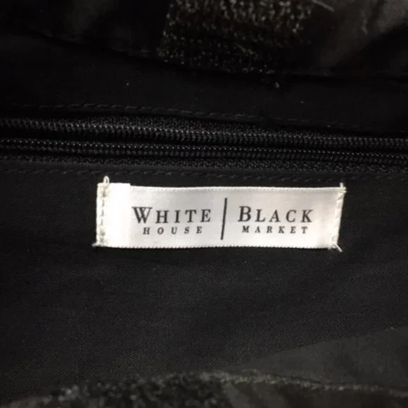 LIKE NEW Silk Purse Black w/Beads, Cowrie Shells Wooden Handle Handbag 11.5"x 8" - Picture 6 of 8